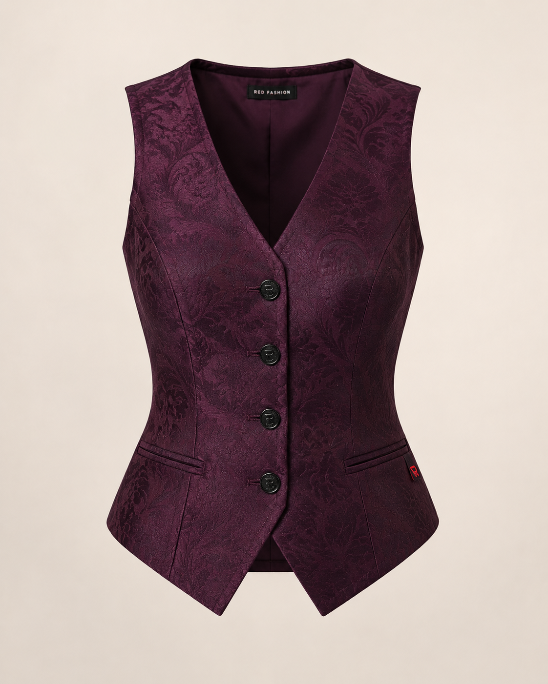 Red Fashion luxe women vest